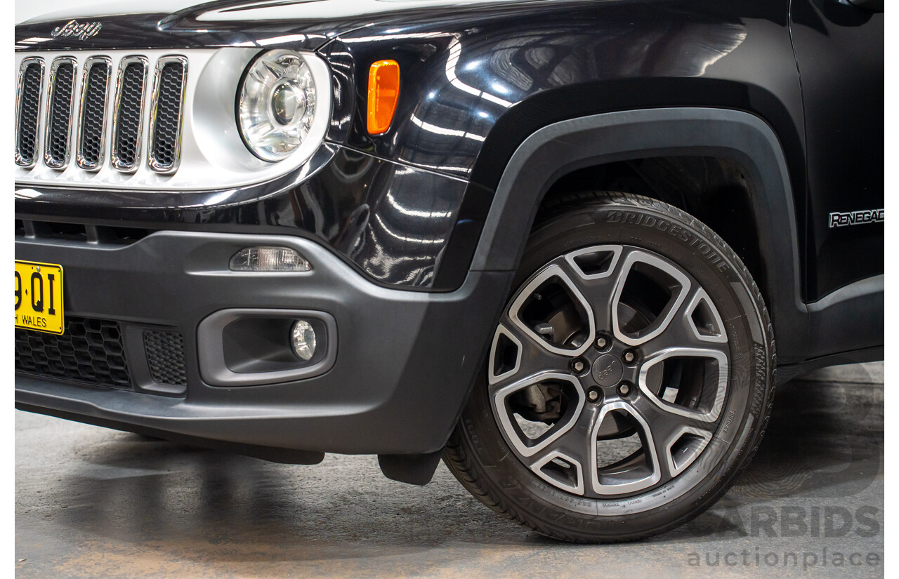 02/2016 Jeep Renegade LIMITED FWD BU 4D Wagon Black Turbo 1.4L