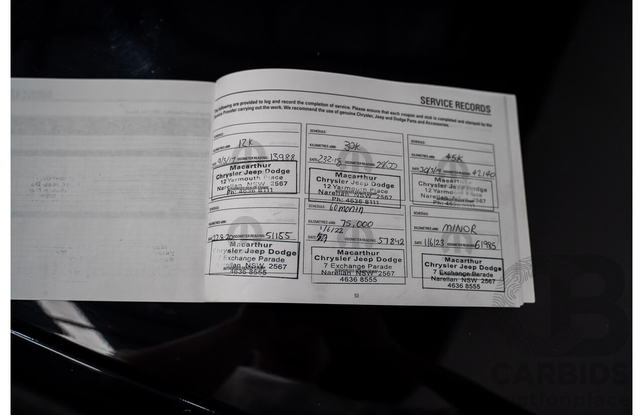 02/2016 Jeep Renegade LIMITED FWD BU 4D Wagon Black Turbo 1.4L