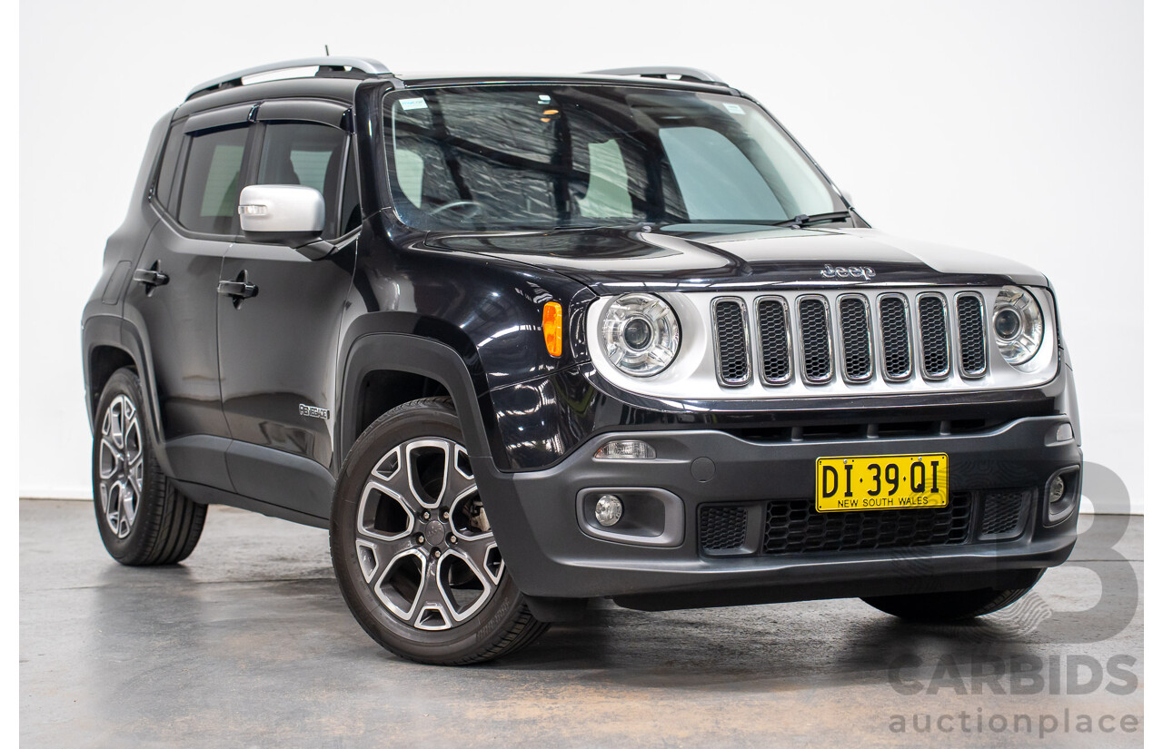 02/2016 Jeep Renegade LIMITED FWD BU 4D Wagon Black Turbo 1.4L
