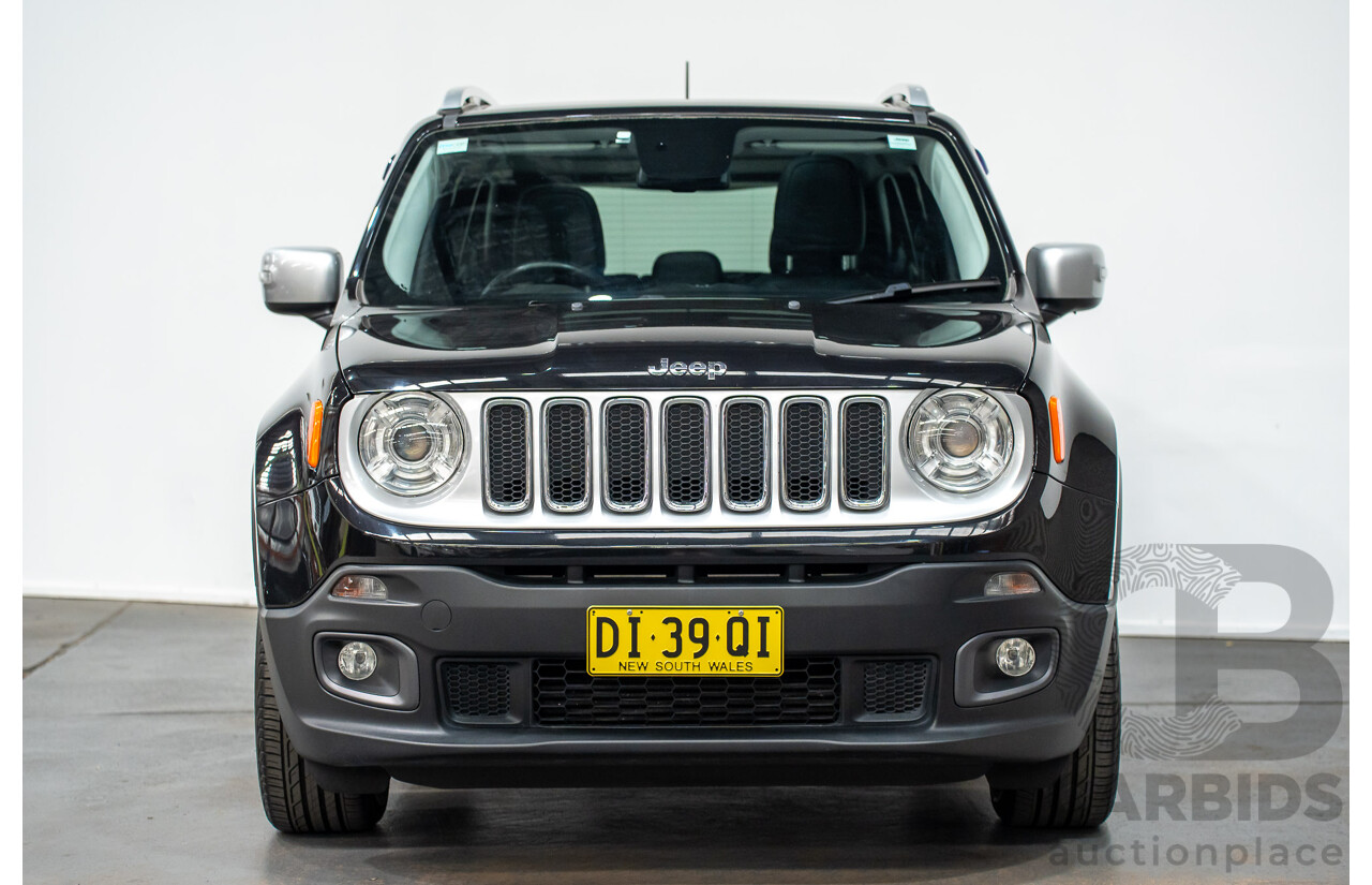 02/2016 Jeep Renegade LIMITED FWD BU 4D Wagon Black Turbo 1.4L