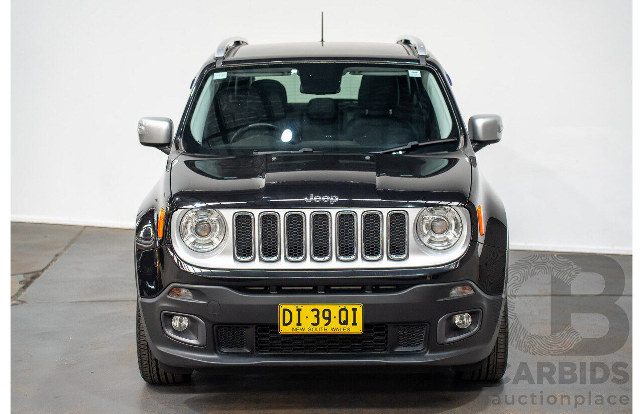 02/2016 Jeep Renegade LIMITED FWD BU 4D Wagon Black Turbo 1.4L