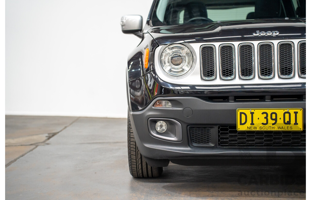 02/2016 Jeep Renegade LIMITED FWD BU 4D Wagon Black Turbo 1.4L