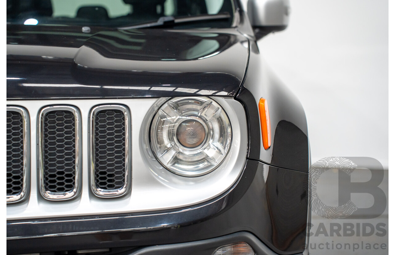 02/2016 Jeep Renegade LIMITED FWD BU 4D Wagon Black Turbo 1.4L