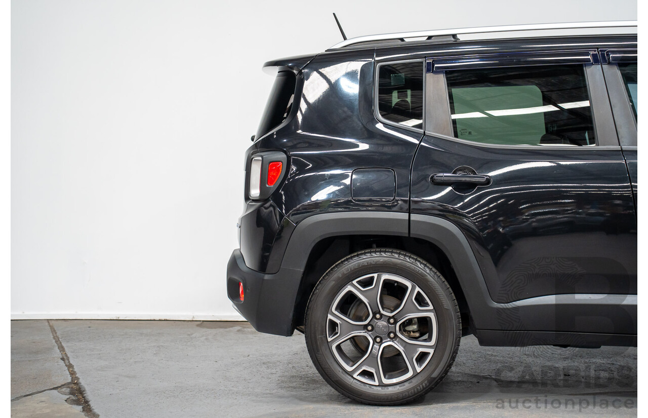 02/2016 Jeep Renegade LIMITED FWD BU 4D Wagon Black Turbo 1.4L