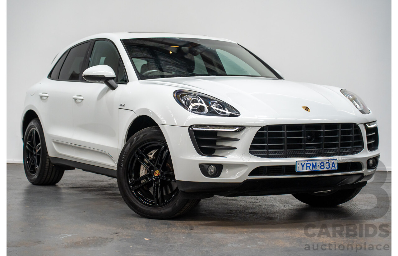 03/2015 Porsche Macan S DIESEL (AWD) MY15 4D Wagon White Turbo Diesel 3.0L
