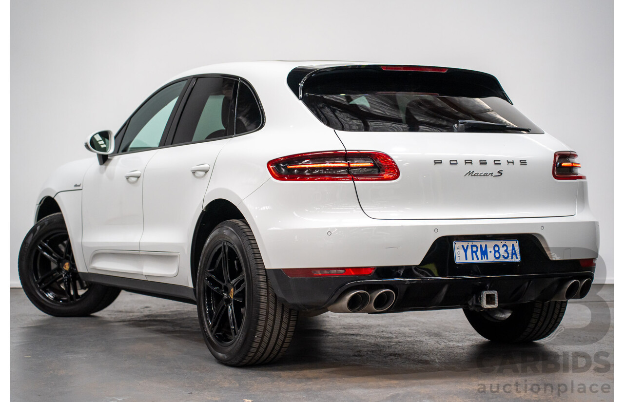 03/2015 Porsche Macan S DIESEL (AWD) MY15 4D Wagon White Turbo Diesel 3.0L