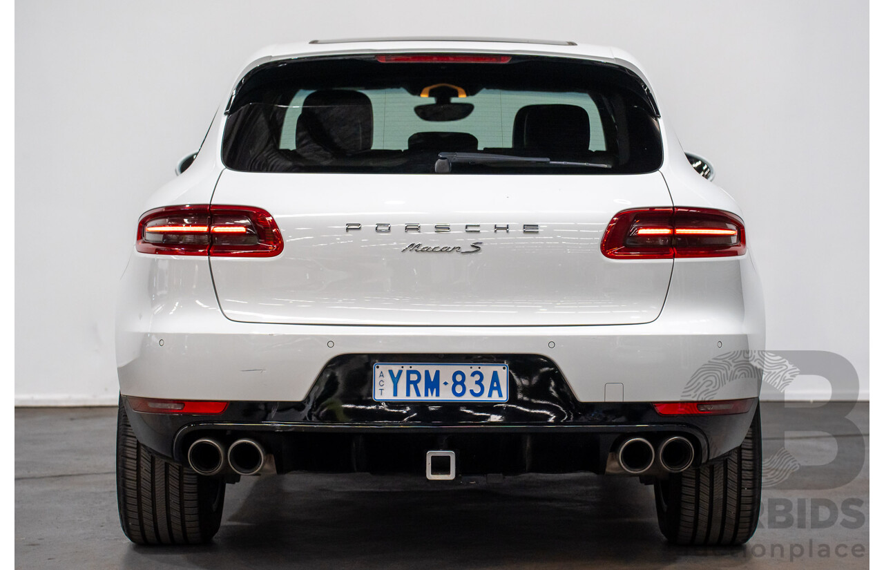 03/2015 Porsche Macan S DIESEL (AWD) MY15 4D Wagon White Turbo Diesel 3.0L