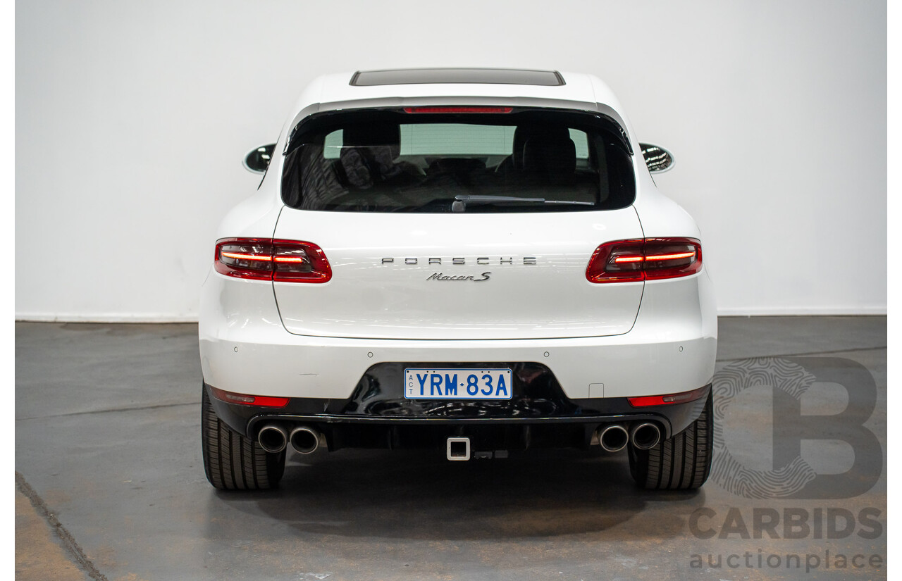 03/2015 Porsche Macan S DIESEL (AWD) MY15 4D Wagon White Turbo Diesel 3.0L