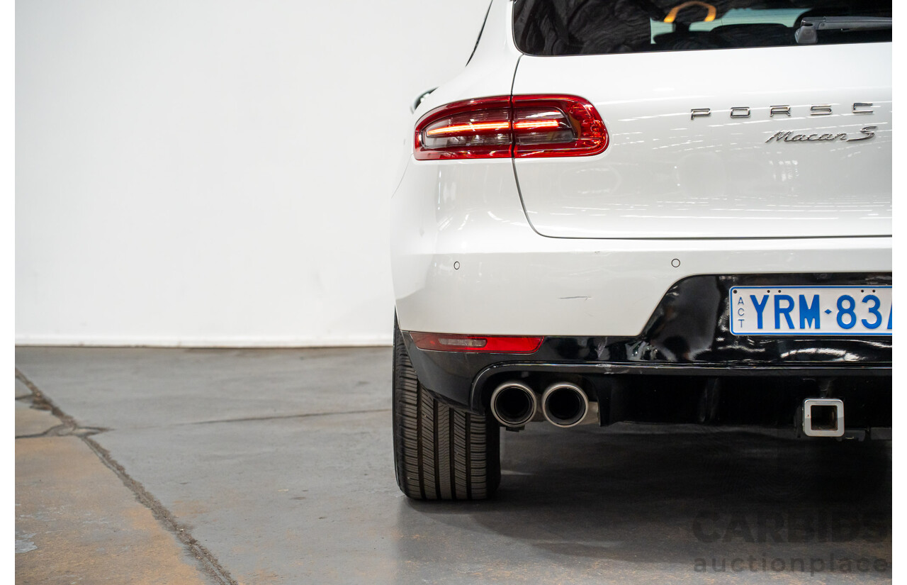 03/2015 Porsche Macan S DIESEL (AWD) MY15 4D Wagon White Turbo Diesel 3.0L