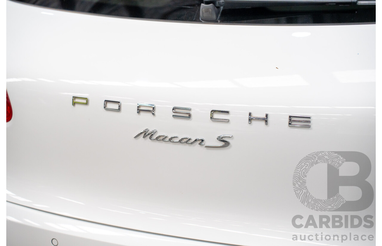 03/2015 Porsche Macan S DIESEL (AWD) MY15 4D Wagon White Turbo Diesel 3.0L