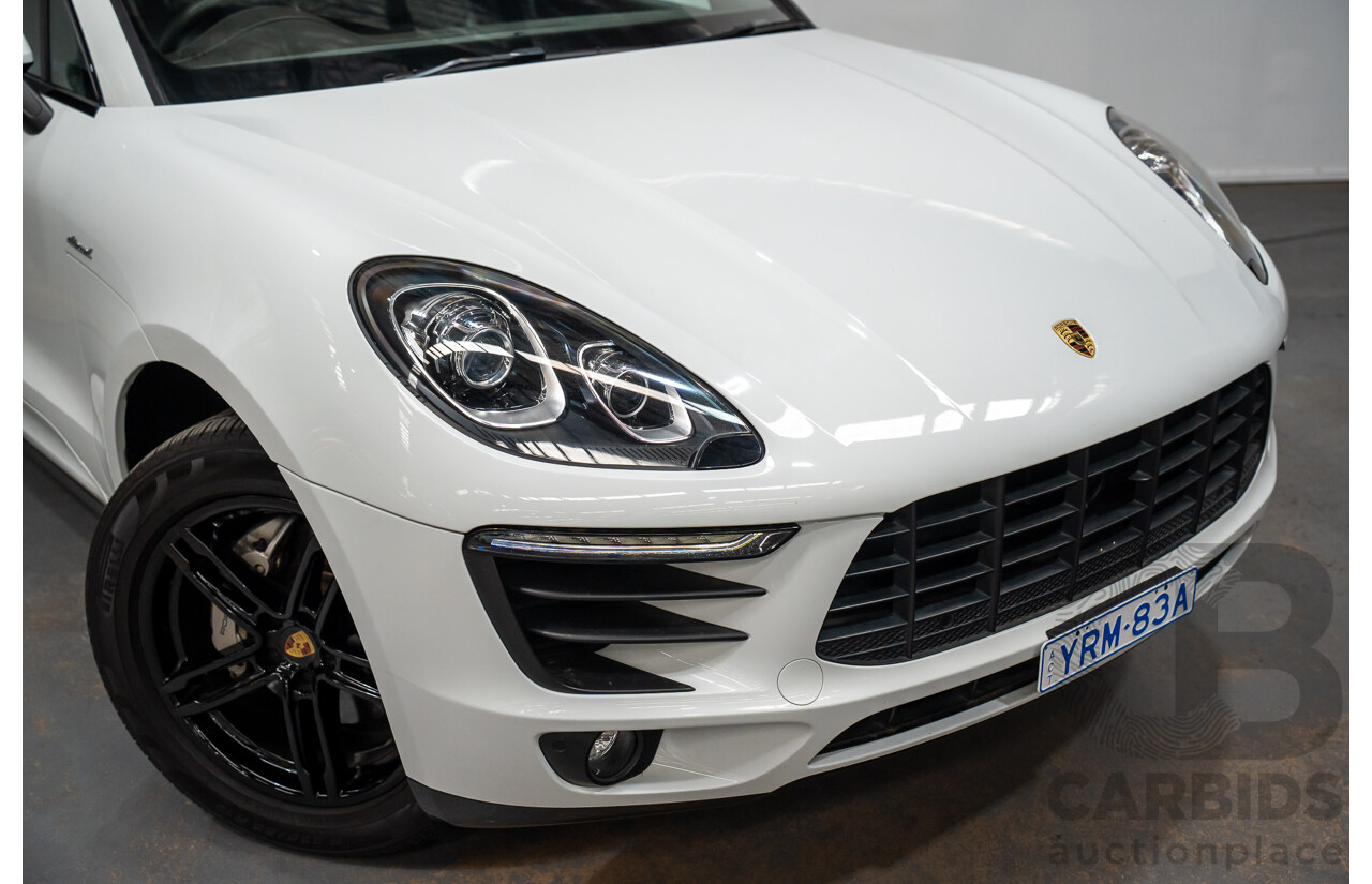 03/2015 Porsche Macan S DIESEL (AWD) MY15 4D Wagon White Turbo Diesel 3.0L