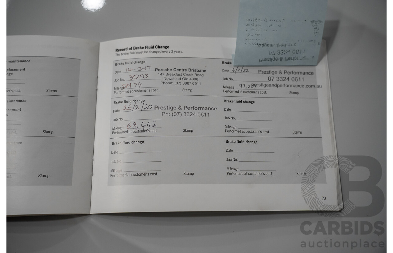 03/2015 Porsche Macan S DIESEL (AWD) MY15 4D Wagon White Turbo Diesel 3.0L