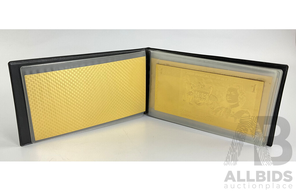 Australian Gold Foil Paper Banknote Set
