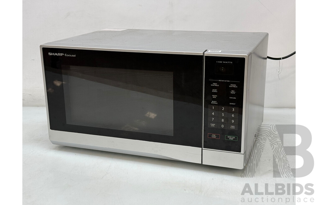Sharp Carousel R-330Y 1100W Microwave Oven