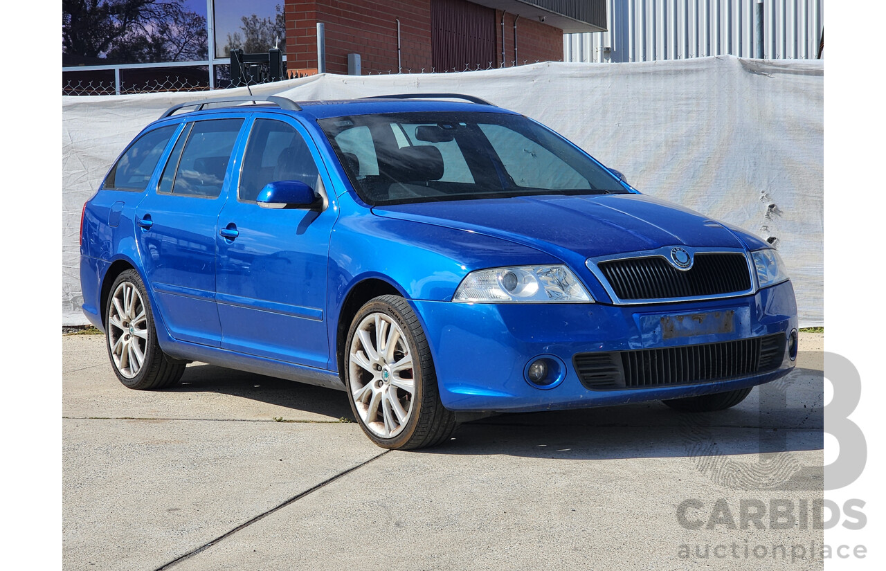 10/2008 Skoda Octavia RS TDI 1Z 4d Wagon Blue 2.0L