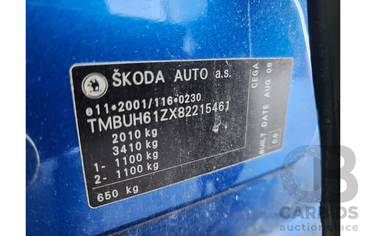 10/2008 Skoda Octavia RS TDI 1Z 4d Wagon Blue 2.0L