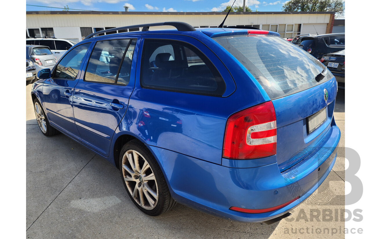 10/2008 Skoda Octavia RS TDI 1Z 4d Wagon Blue 2.0L
