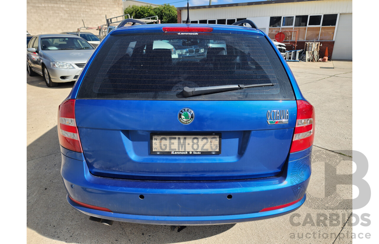 10/2008 Skoda Octavia RS TDI 1Z 4d Wagon Blue 2.0L