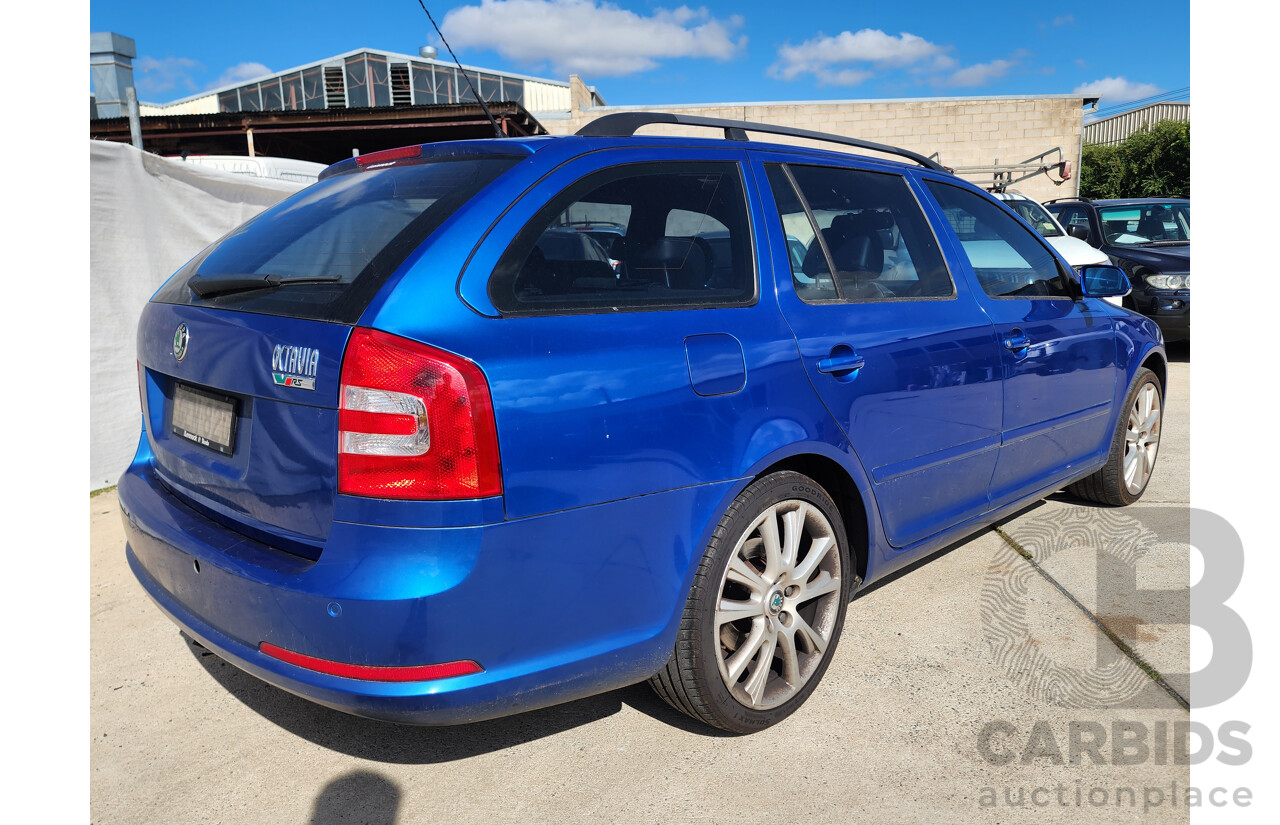 10/2008 Skoda Octavia RS TDI 1Z 4d Wagon Blue 2.0L