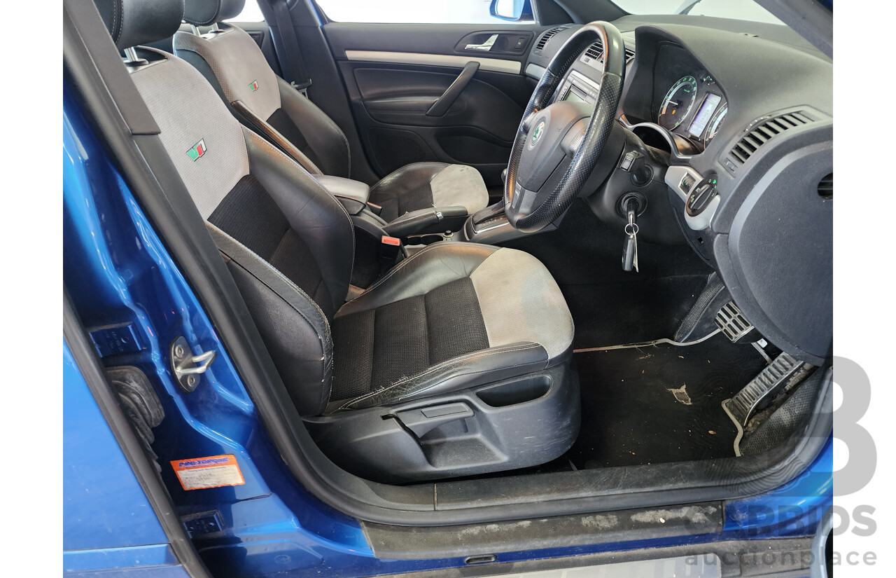 10/2008 Skoda Octavia RS TDI 1Z 4d Wagon Blue 2.0L
