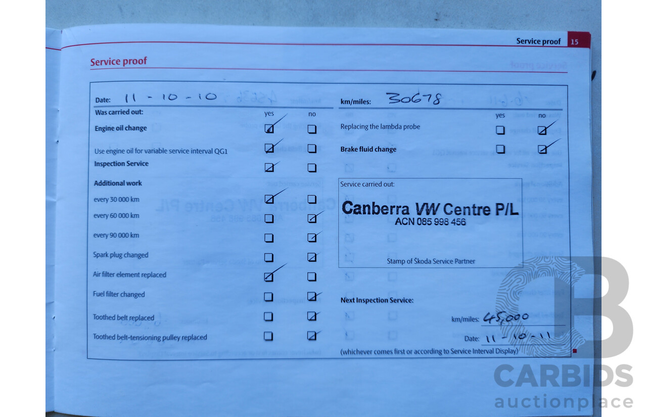 10/2008 Skoda Octavia RS TDI 1Z 4d Wagon Blue 2.0L