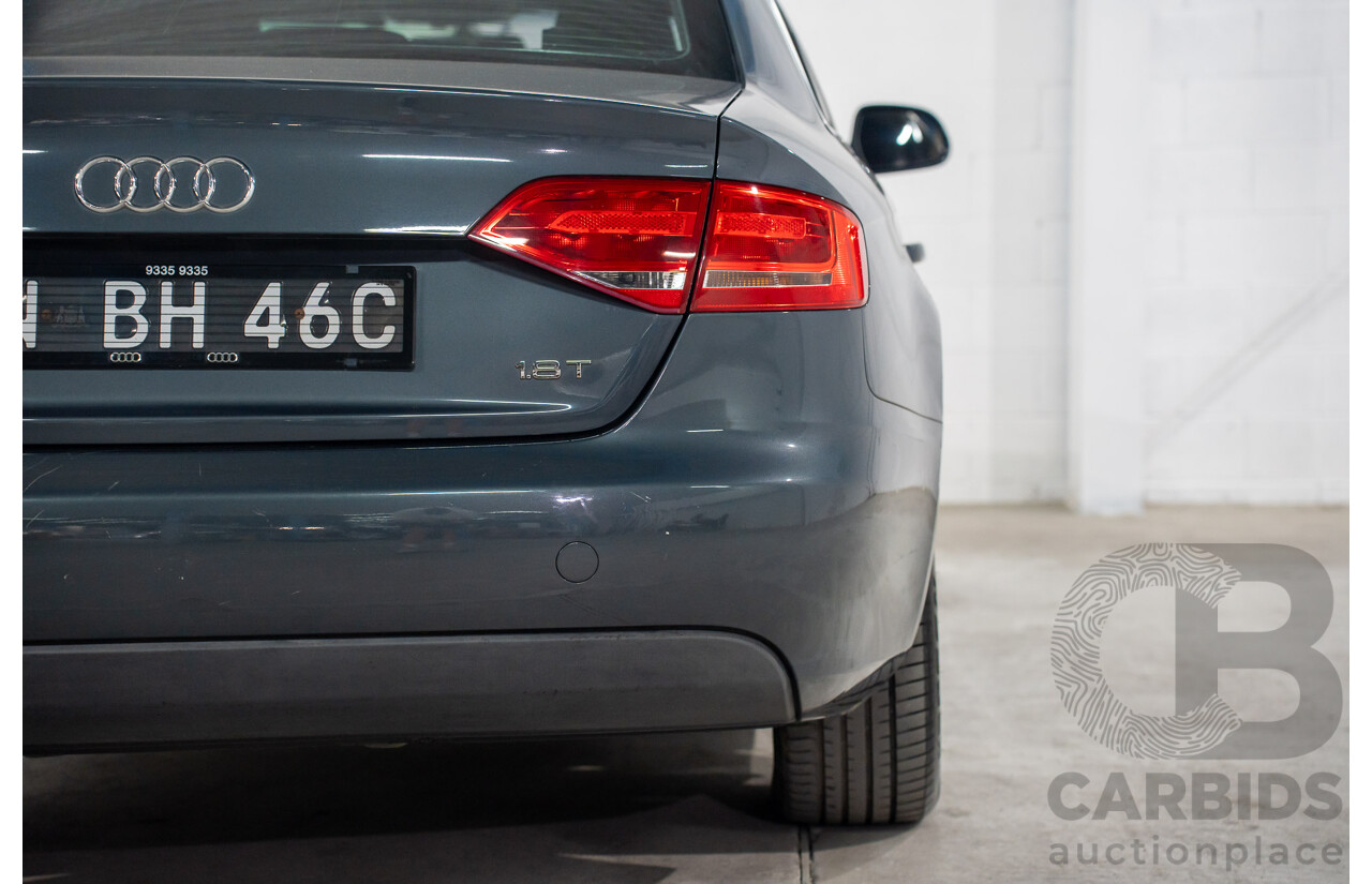 6/2008 Audi A4 1.8 TFSI B8 (8K) 4d Sedan Meteor Grey Pearl Turbo 1.8L