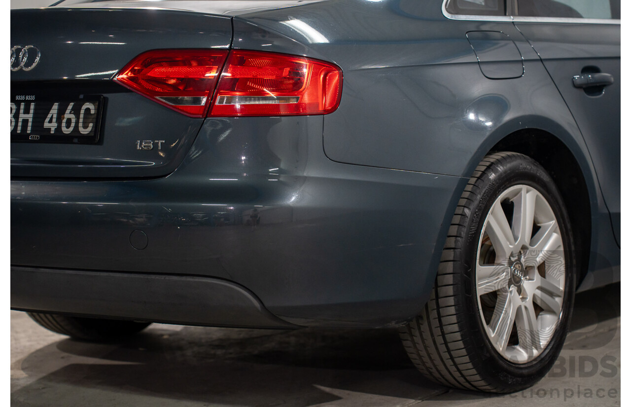 6/2008 Audi A4 1.8 TFSI B8 (8K) 4d Sedan Meteor Grey Pearl Turbo 1.8L