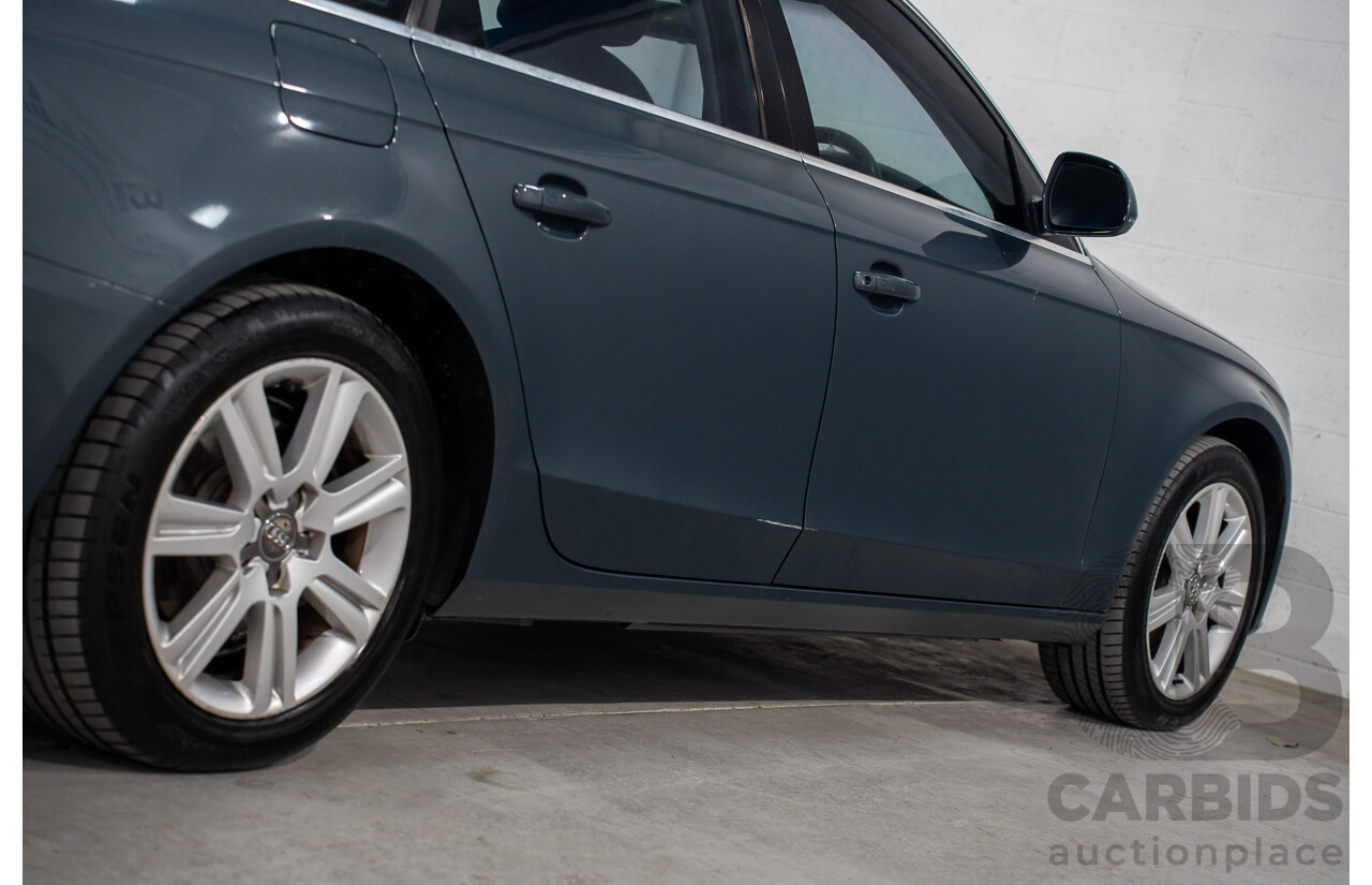 6/2008 Audi A4 1.8 TFSI B8 (8K) 4d Sedan Meteor Grey Pearl Turbo 1.8L