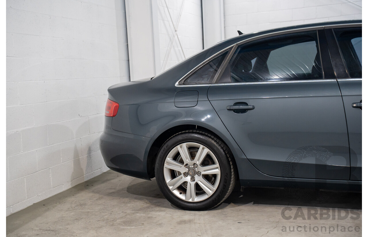 6/2008 Audi A4 1.8 TFSI B8 (8K) 4d Sedan Meteor Grey Pearl Turbo 1.8L