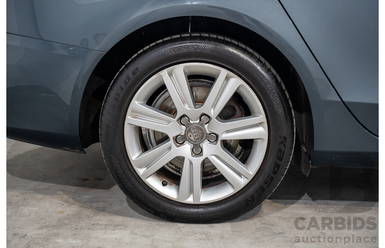 6/2008 Audi A4 1.8 TFSI B8 (8K) 4d Sedan Meteor Grey Pearl Turbo 1.8L