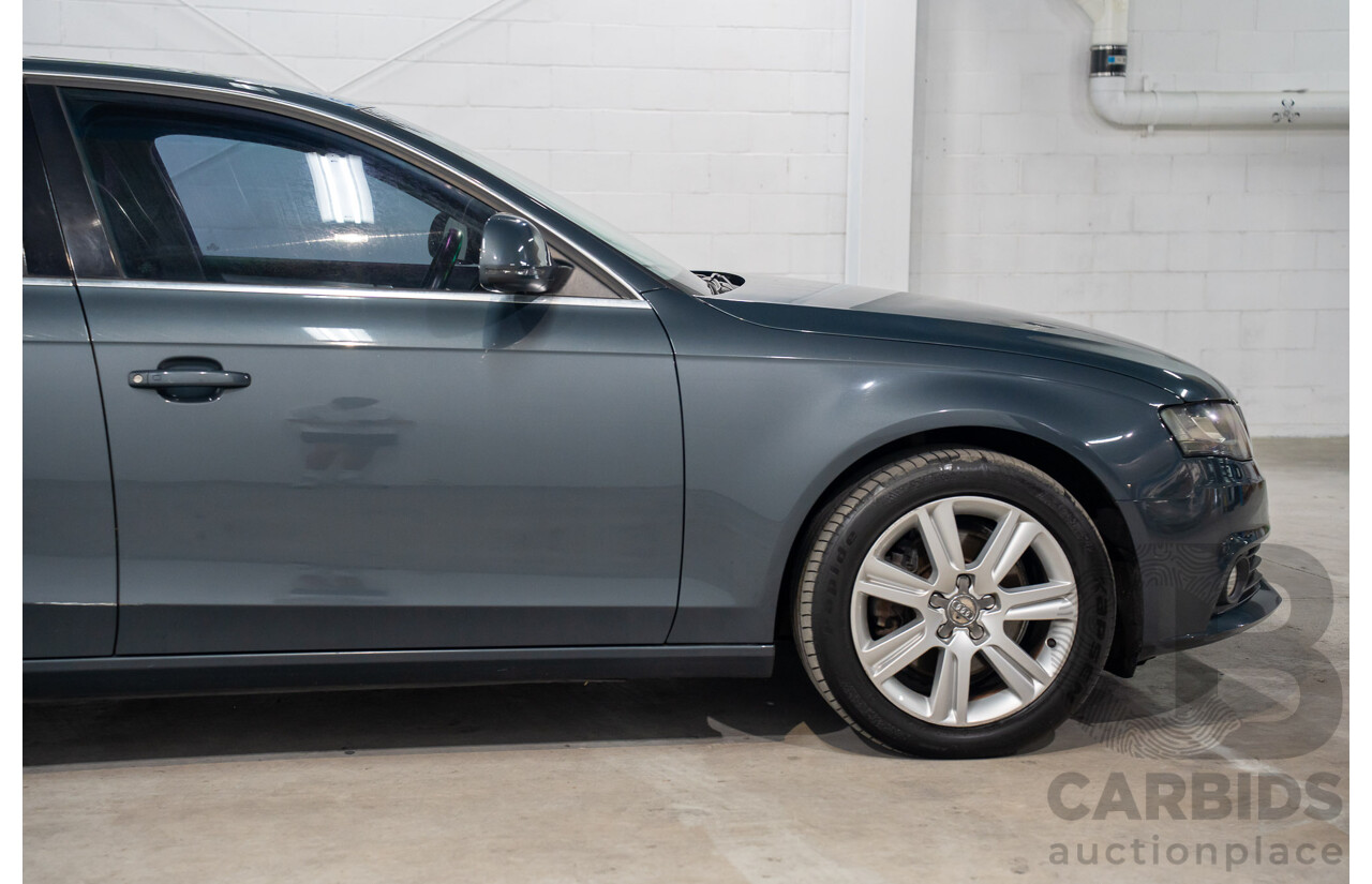 6/2008 Audi A4 1.8 TFSI B8 (8K) 4d Sedan Meteor Grey Pearl Turbo 1.8L