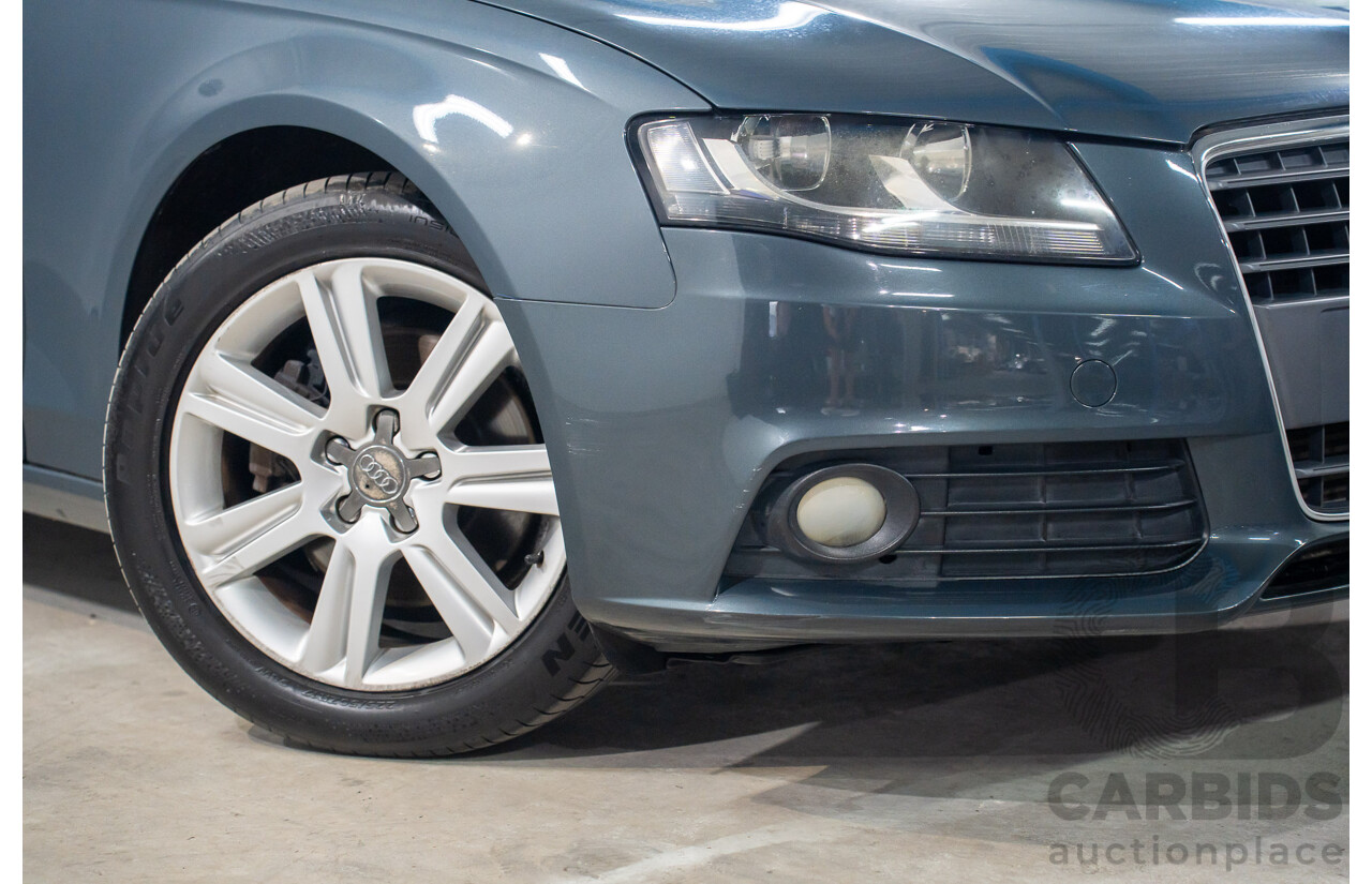 6/2008 Audi A4 1.8 TFSI B8 (8K) 4d Sedan Meteor Grey Pearl Turbo 1.8L