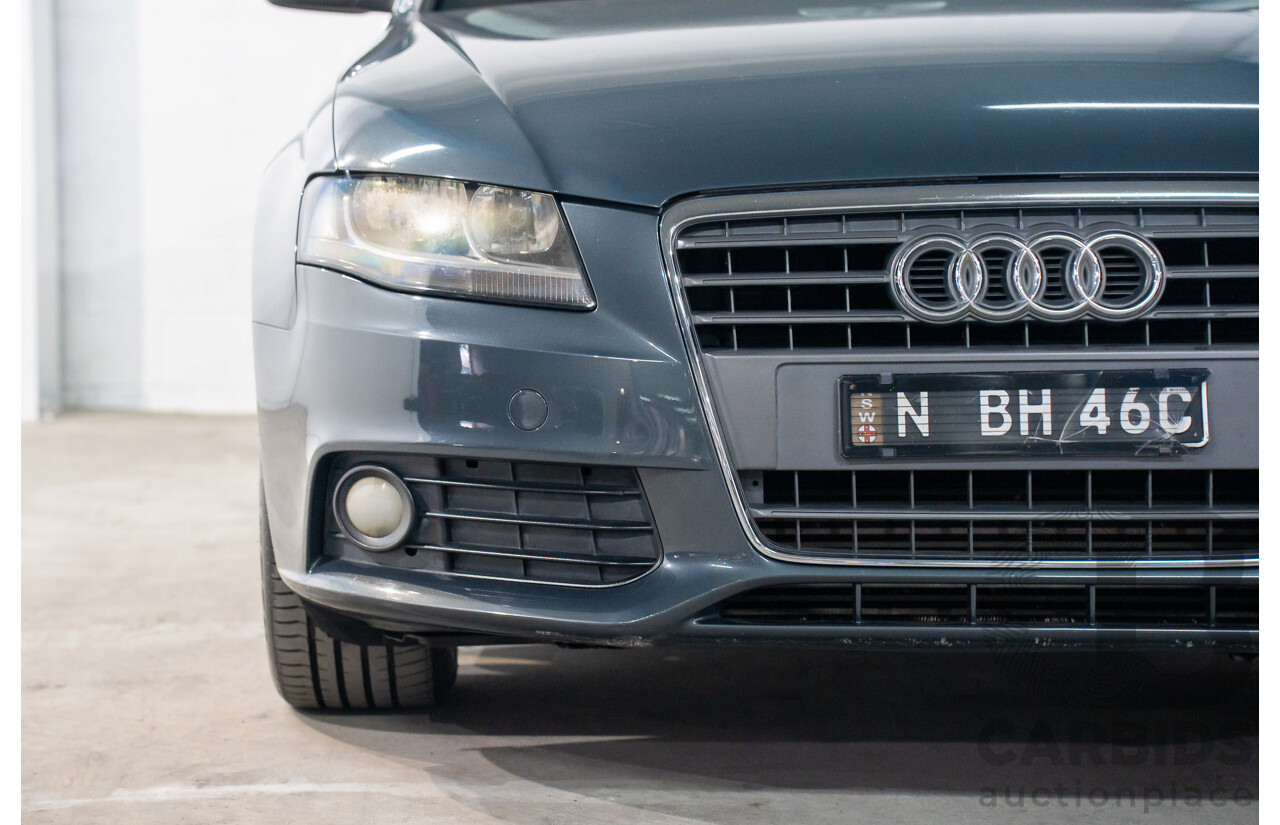 6/2008 Audi A4 1.8 TFSI B8 (8K) 4d Sedan Meteor Grey Pearl Turbo 1.8L