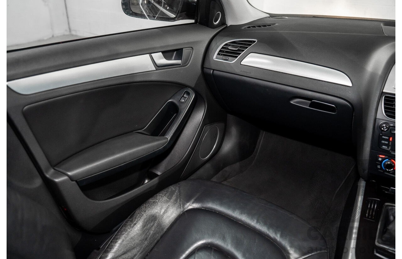 6/2008 Audi A4 1.8 TFSI B8 (8K) 4d Sedan Meteor Grey Pearl Turbo 1.8L