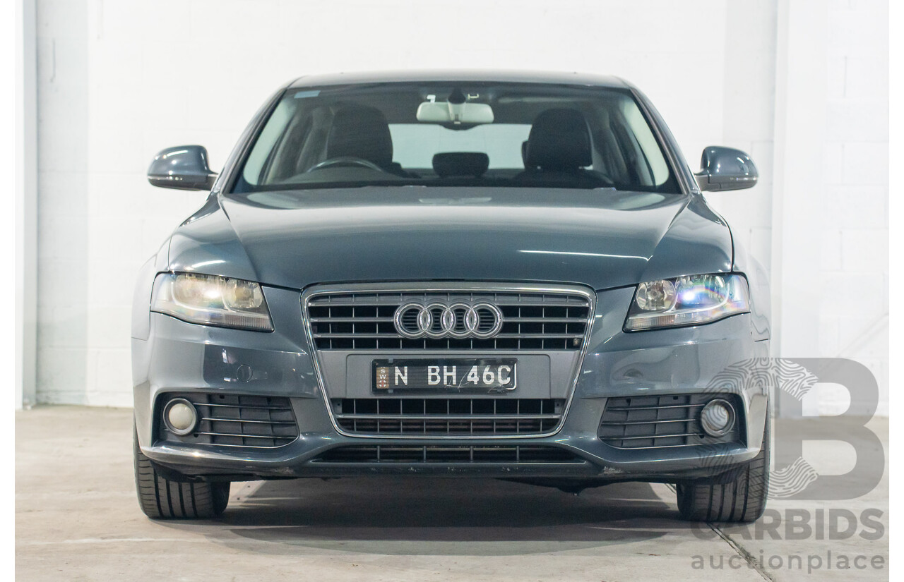 6/2008 Audi A4 1.8 TFSI B8 (8K) 4d Sedan Meteor Grey Pearl Turbo 1.8L