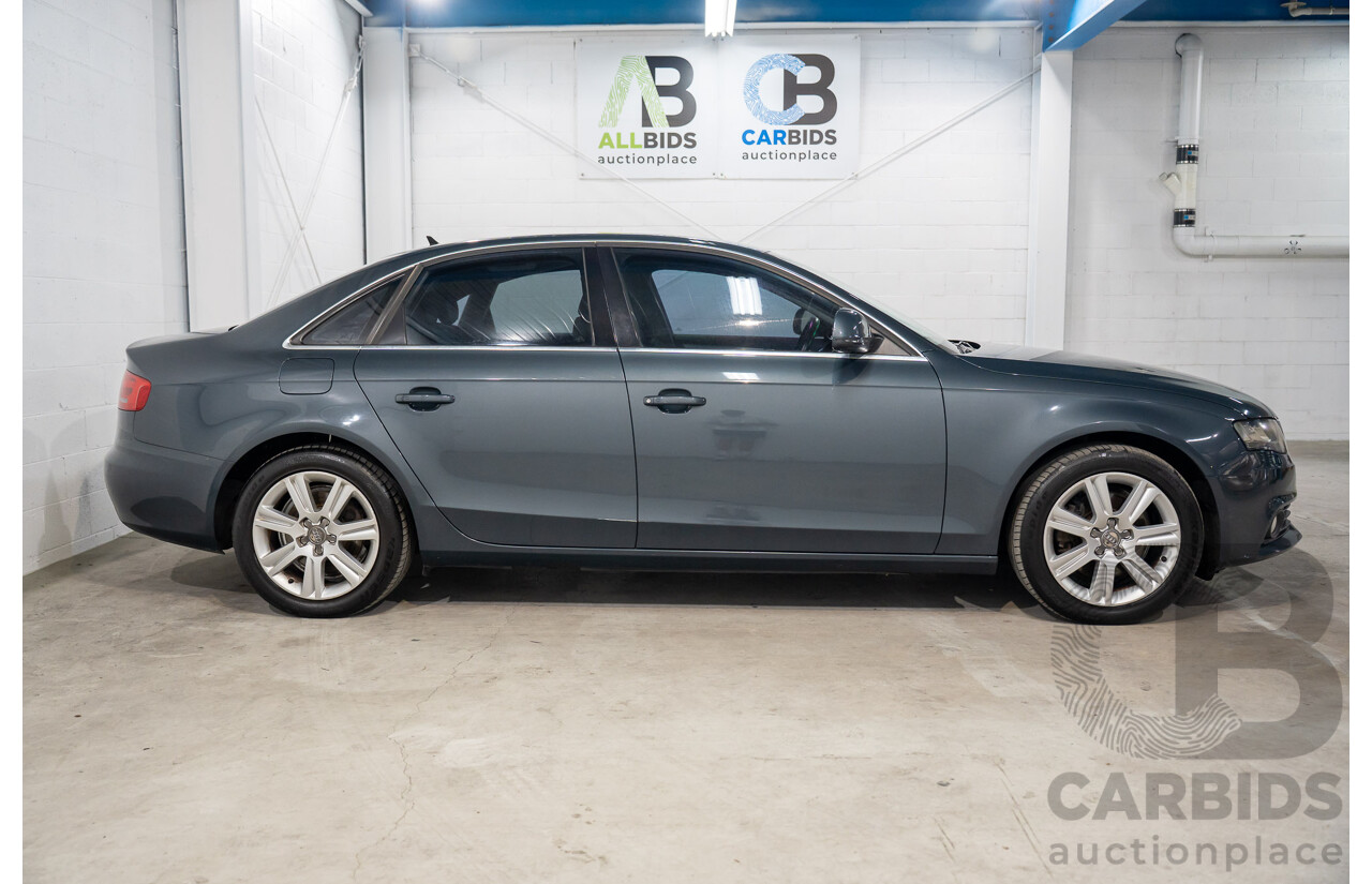 6/2008 Audi A4 1.8 TFSI B8 (8K) 4d Sedan Meteor Grey Pearl Turbo 1.8L