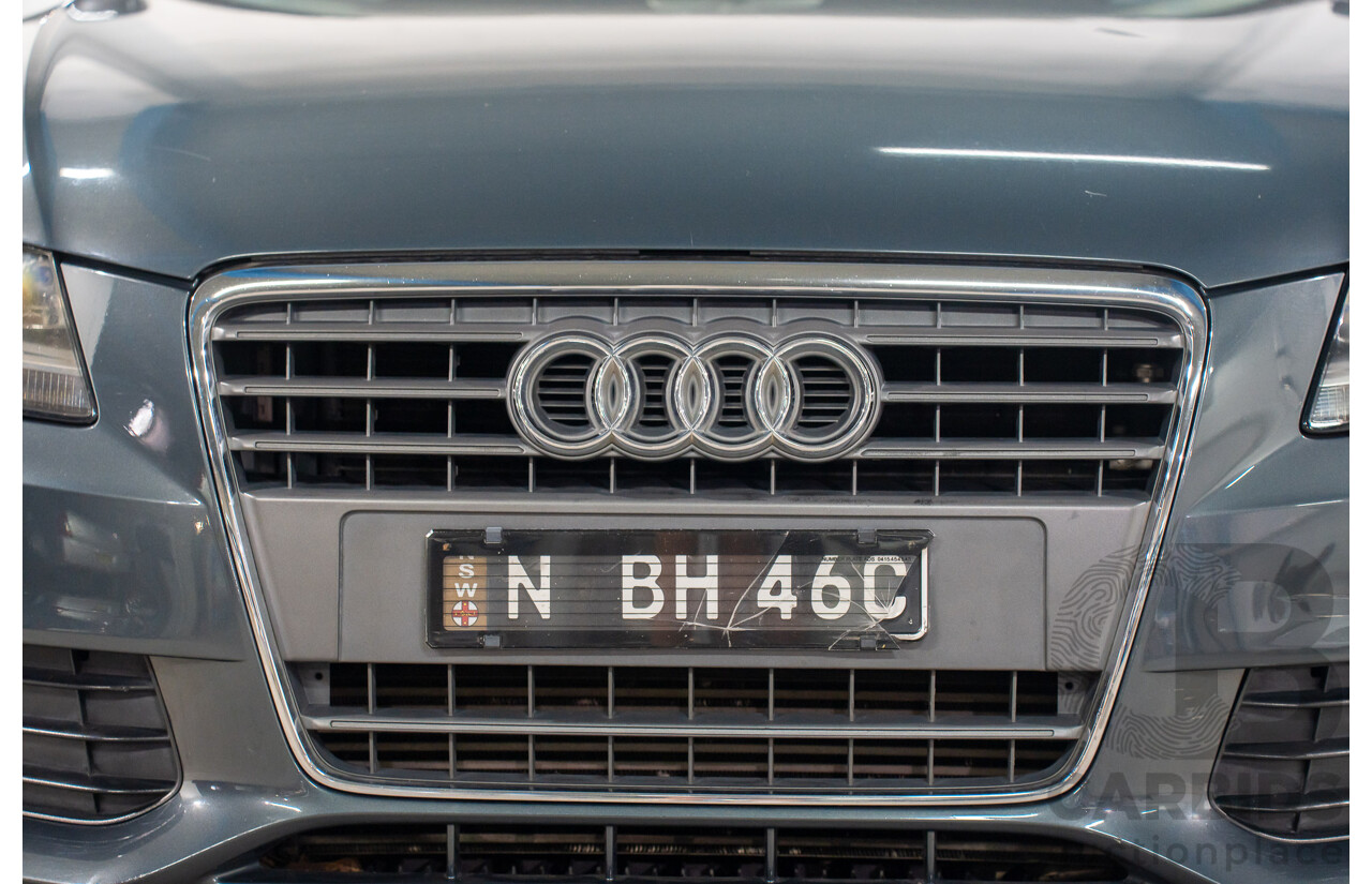 6/2008 Audi A4 1.8 TFSI B8 (8K) 4d Sedan Meteor Grey Pearl Turbo 1.8L