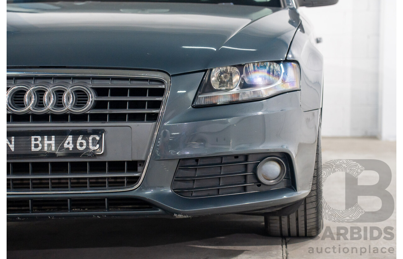 6/2008 Audi A4 1.8 TFSI B8 (8K) 4d Sedan Meteor Grey Pearl Turbo 1.8L