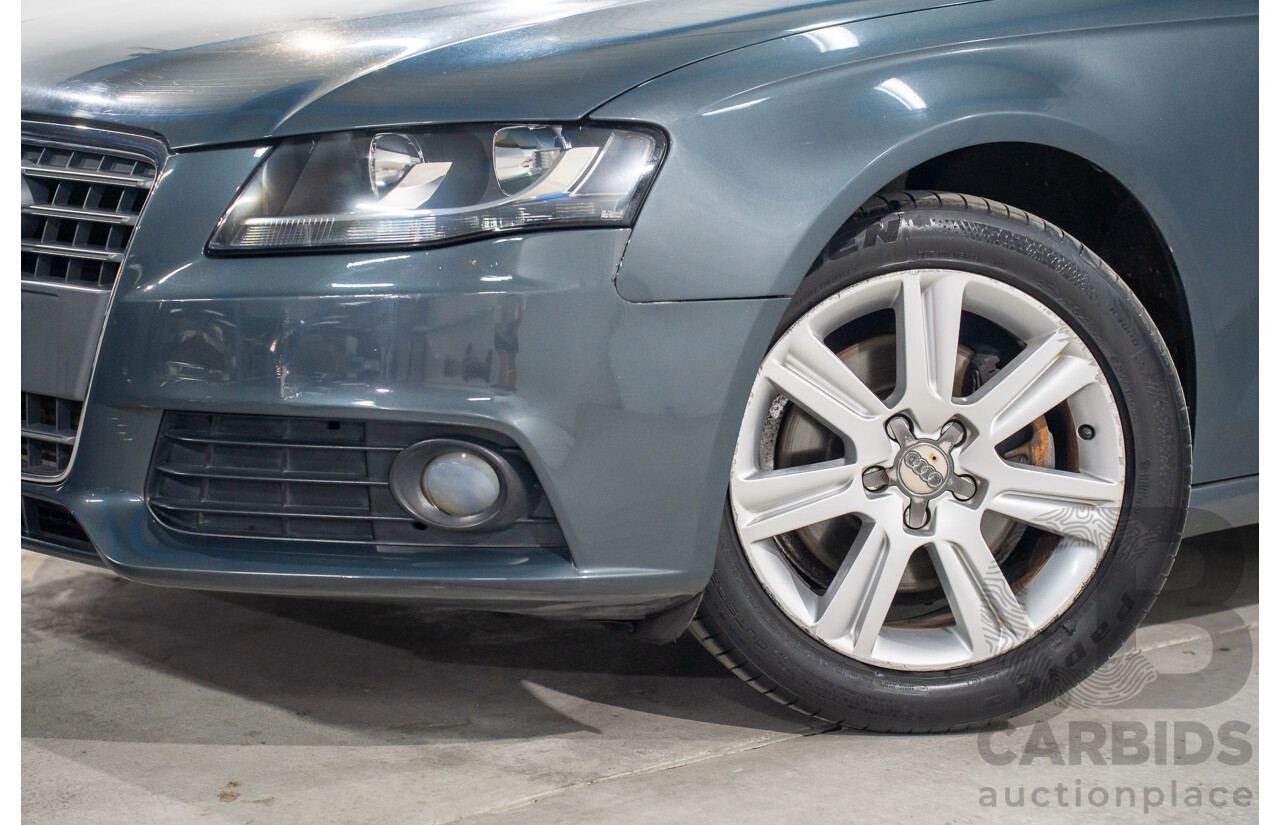 6/2008 Audi A4 1.8 TFSI B8 (8K) 4d Sedan Meteor Grey Pearl Turbo 1.8L