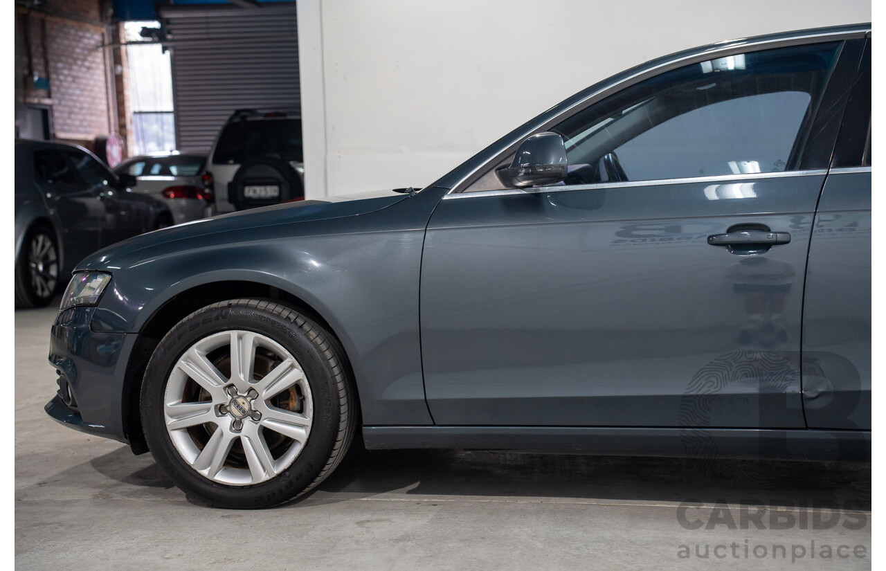 6/2008 Audi A4 1.8 TFSI B8 (8K) 4d Sedan Meteor Grey Pearl Turbo 1.8L