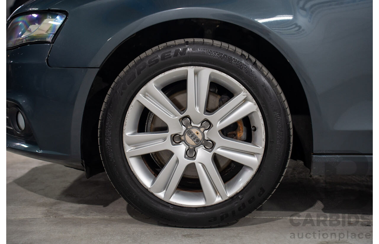 6/2008 Audi A4 1.8 TFSI B8 (8K) 4d Sedan Meteor Grey Pearl Turbo 1.8L