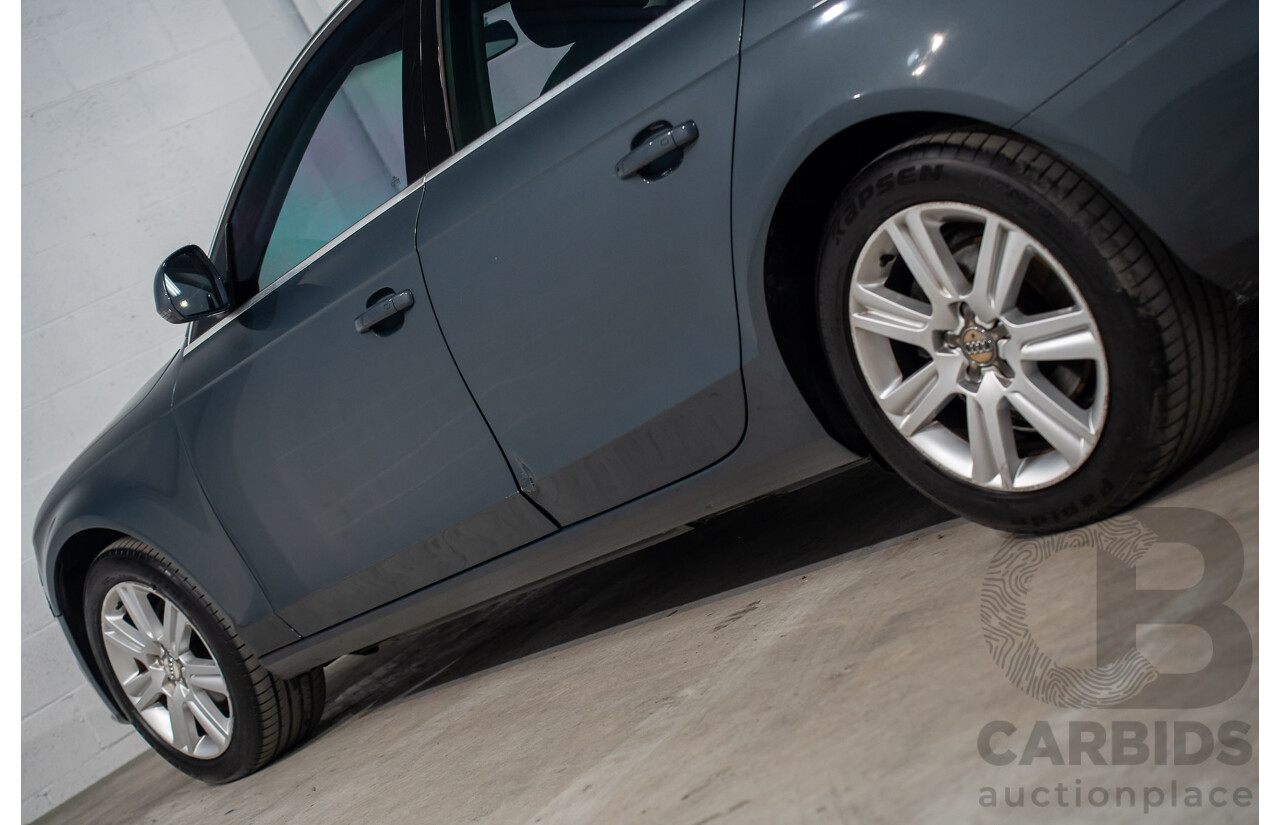 6/2008 Audi A4 1.8 TFSI B8 (8K) 4d Sedan Meteor Grey Pearl Turbo 1.8L