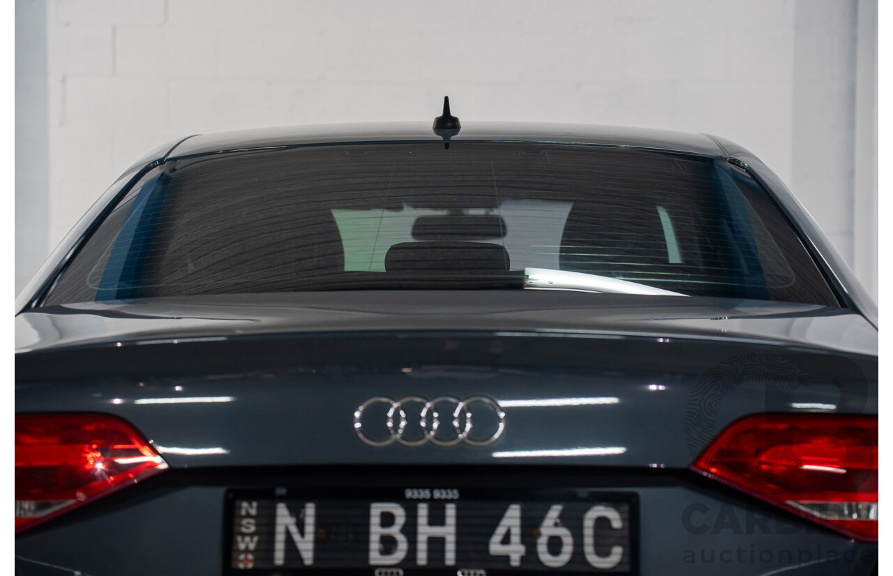 6/2008 Audi A4 1.8 TFSI B8 (8K) 4d Sedan Meteor Grey Pearl Turbo 1.8L