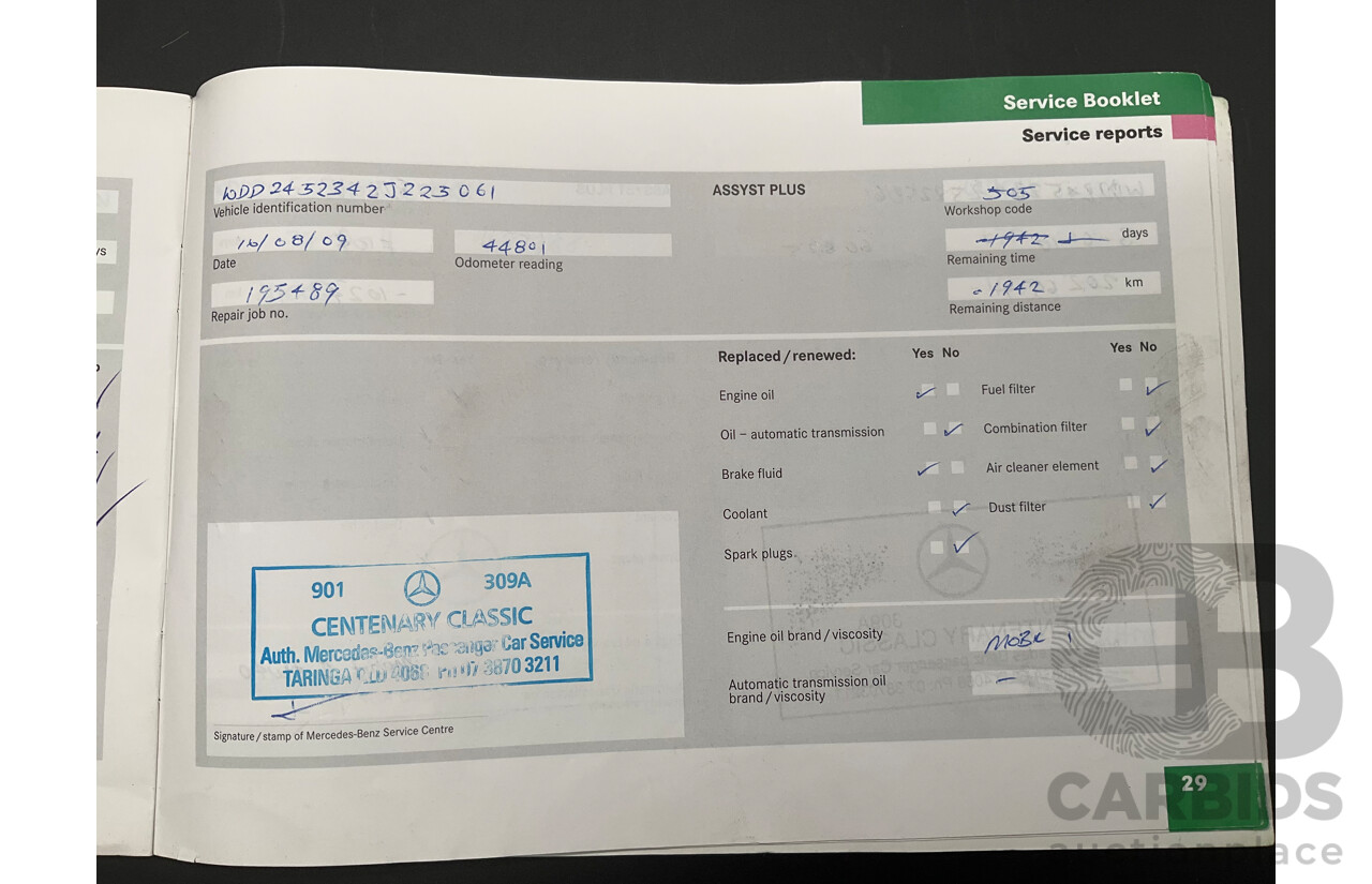 5/2007 Mercedes-Benz B200 Turbo 245 07 Upgrade 5d Hatchback Comet Grey Metallic Turbo 2.0L