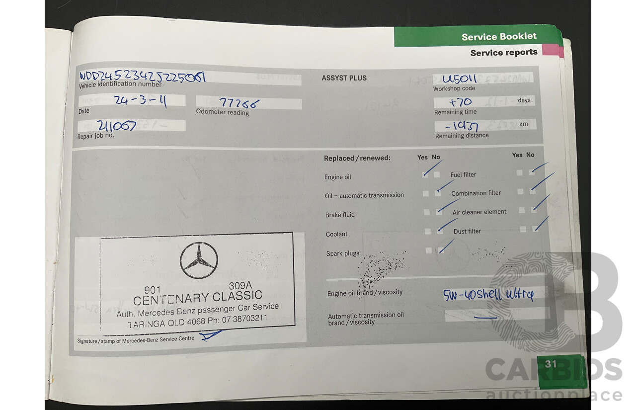 5/2007 Mercedes-Benz B200 Turbo 245 07 Upgrade 5d Hatchback Comet Grey Metallic Turbo 2.0L