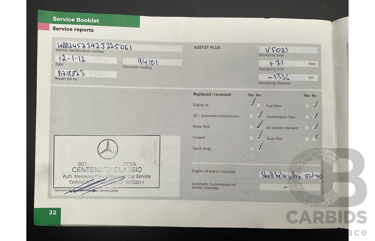 5/2007 Mercedes-Benz B200 Turbo 245 07 Upgrade 5d Hatchback Comet Grey Metallic Turbo 2.0L