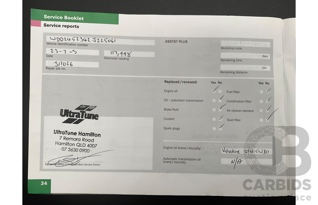 5/2007 Mercedes-Benz B200 Turbo 245 07 Upgrade 5d Hatchback Comet Grey Metallic Turbo 2.0L