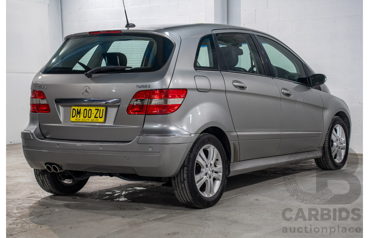 5/2007 Mercedes-Benz B200 Turbo 245 07 Upgrade 5d Hatchback Comet Grey Metallic Turbo 2.0L