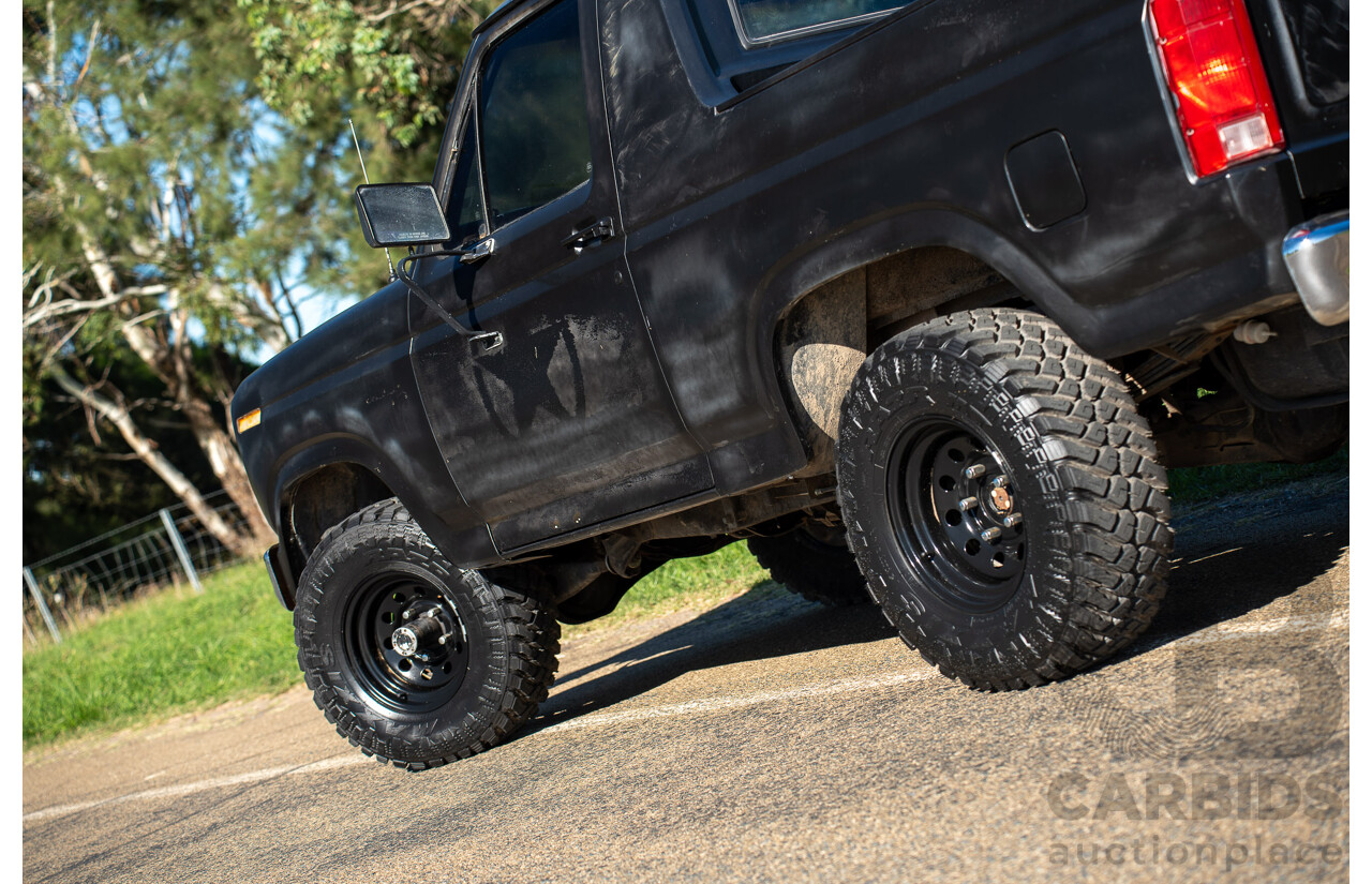 8/1981 Ford Bronco XLT (4x4) 2d Wagon Black 351ci V8 5.8L - Ute Conversion