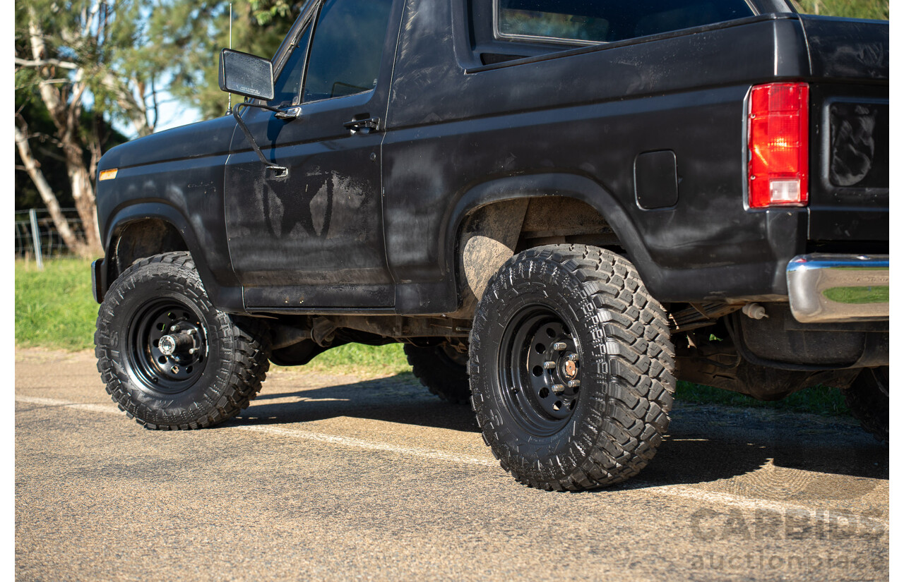8/1981 Ford Bronco XLT (4x4) 2d Wagon Black 351ci V8 5.8L - Ute Conversion